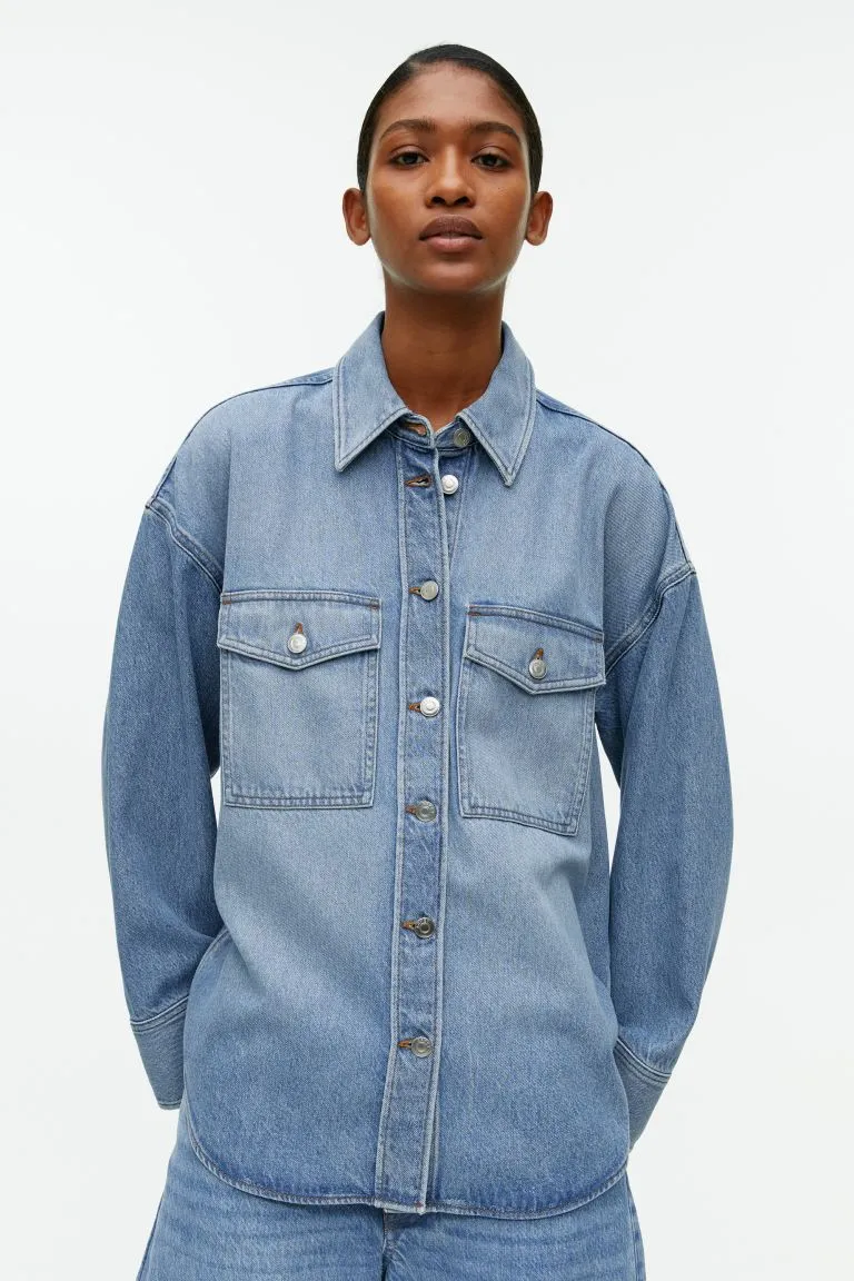 Джинсовая рубашка ARKET Джинсовая рубашка ARKET