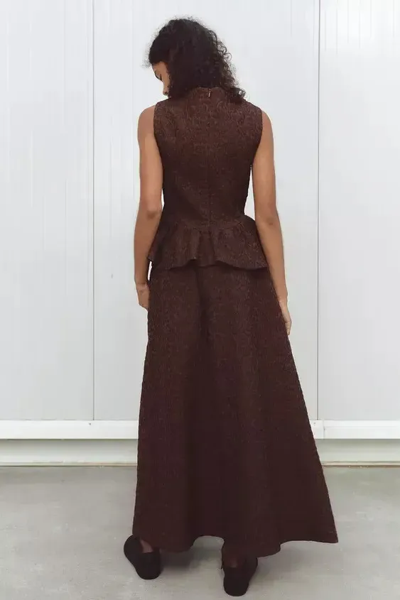 Жаккардовая юбка миди ZARA Жаккардовая юбка миди ZARA