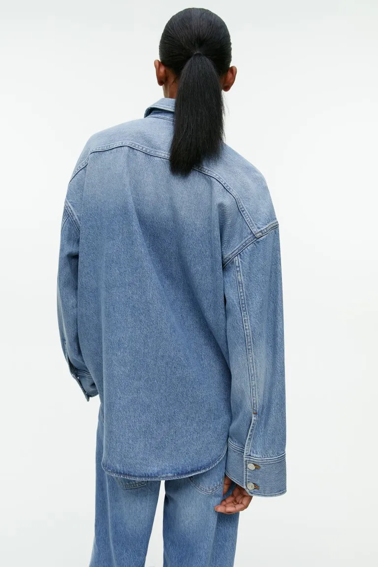 Джинсовая рубашка ARKET Джинсовая рубашка ARKET