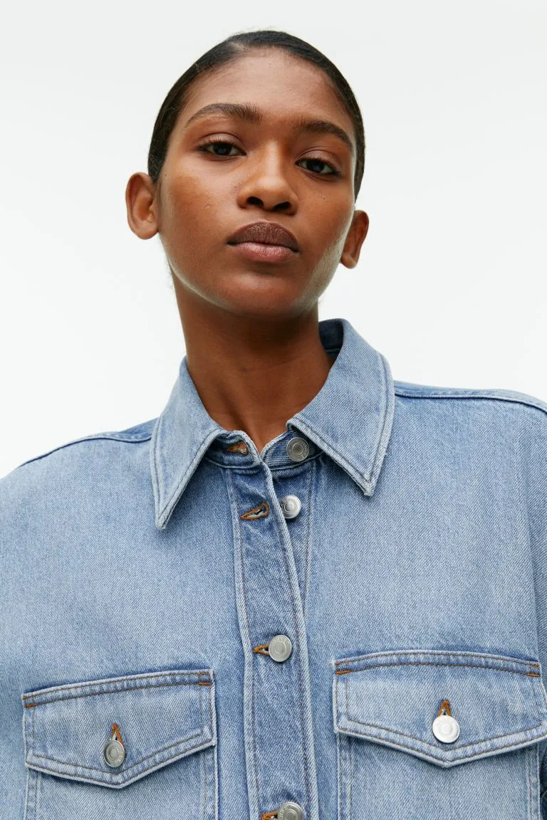 Джинсовая рубашка ARKET Джинсовая рубашка ARKET