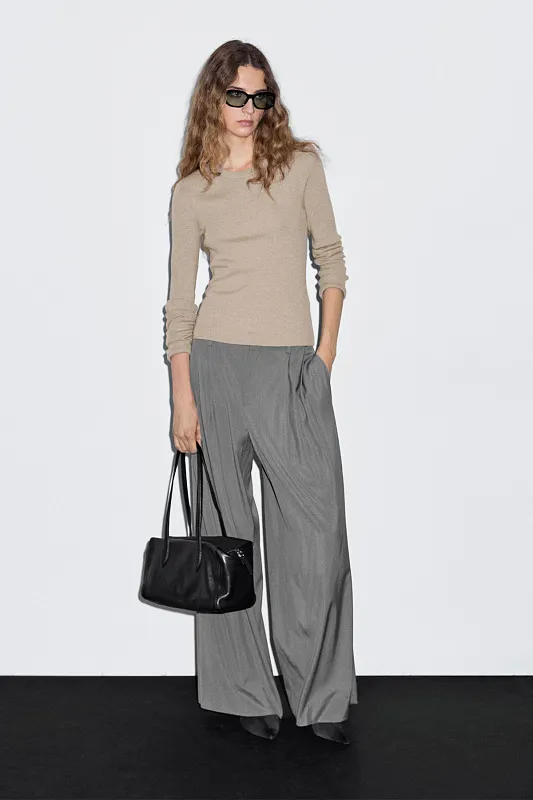 Джемпер из смесовой шерсти в рубчик Джемпер из смесовой шерсти в рубчик