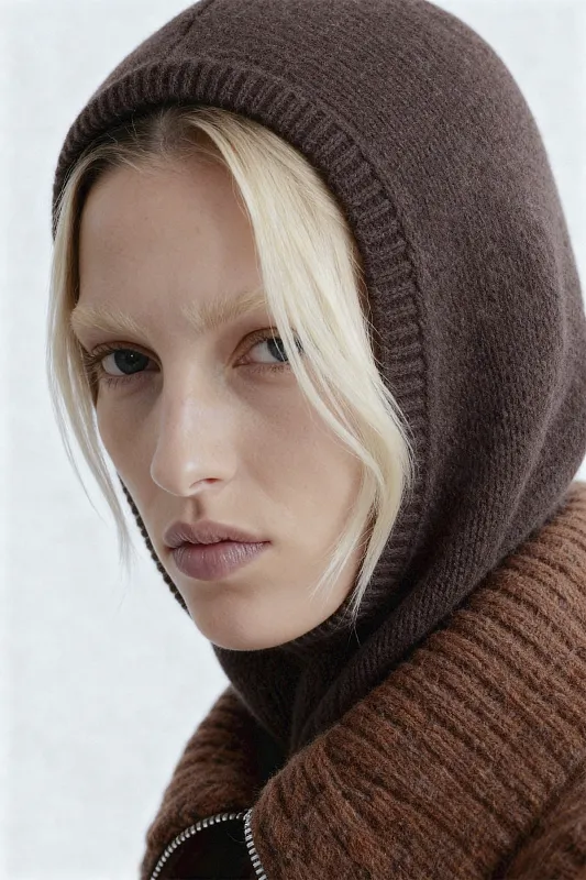 Облегающая кашемировая балаклава Облегающая кашемировая балаклава