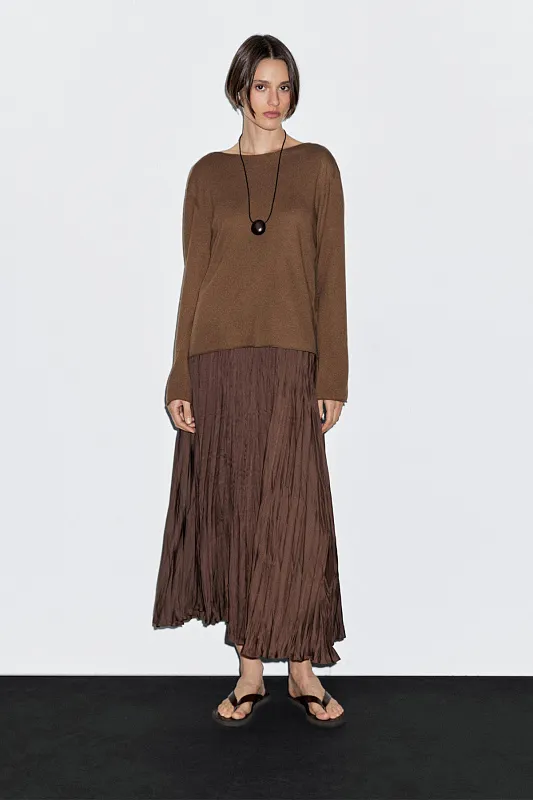 Джемпер из смесовой шерсти с вырезом "лодочка" Джемпер из смесовой шерсти с вырезом "лодочка"