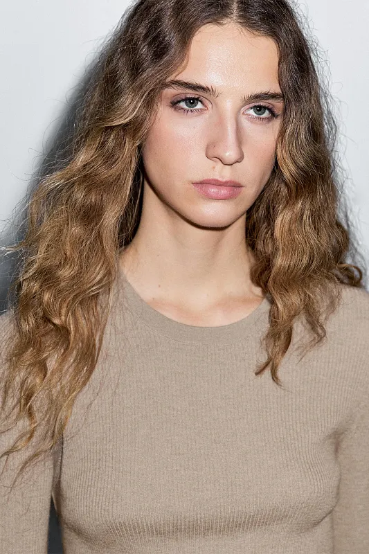 Джемпер из смесовой шерсти в рубчик MASSIMO DUTTI Джемпер из смесовой шерсти в рубчик MASSIMO DUTTI