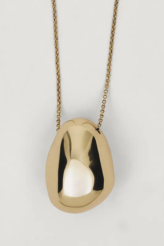 Ожерелье-цепочка с подвеской "Шар" асимметричной формы MASSIMO DUTTI Ожерелье-цепочка с подвеской "Шар" асимметричной формы MASSIMO DUTTI