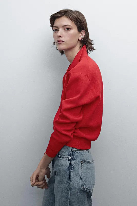 Джемпер-поло Milano с полумолнией MASSIMO DUTTI Джемпер-поло Milano с полумолнией MASSIMO DUTTI